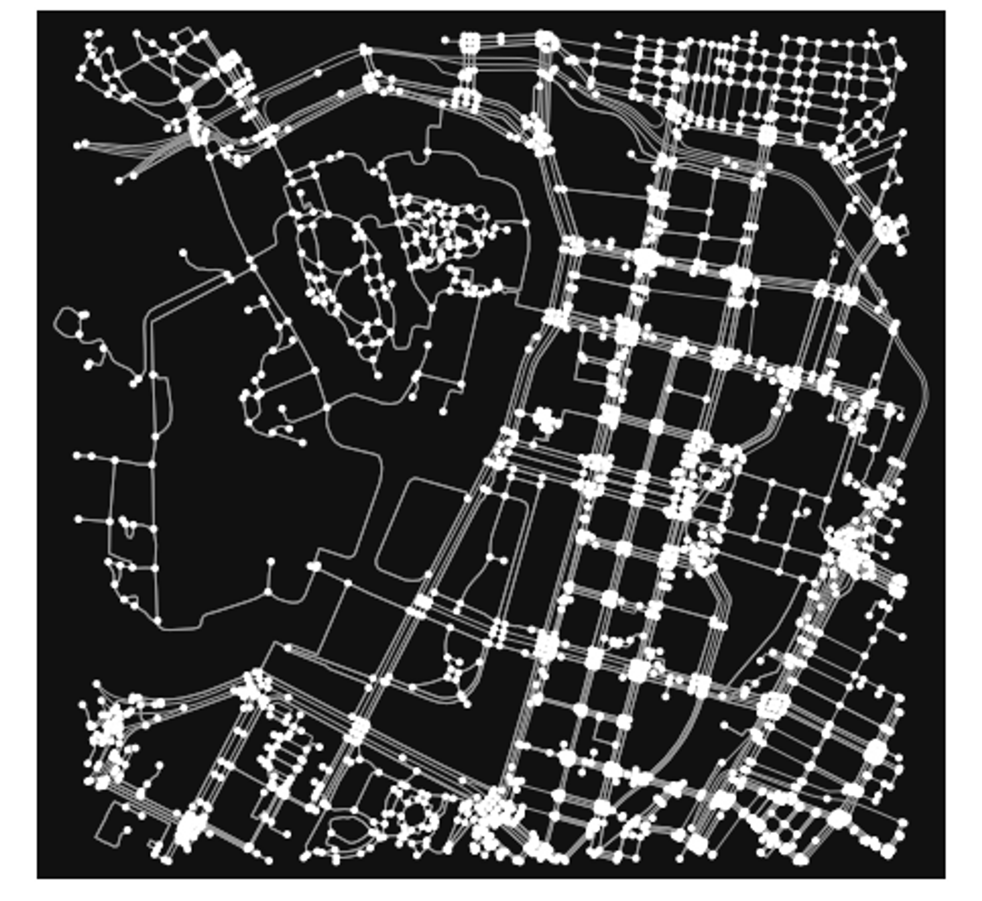 And here are the paths that include bike lanes for Tokyo